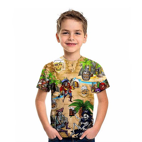 Bambino Da ragazzo maglietta Tee Pop art Teschi Albero di cocco Manica corta Girocollo Top bambini Esterno Stampa 3D Festività Tropicale Di tendenza Estate Giallo 2-13 anni
Bambino Da ragazzo maglietta Tee Pop art Teschi Albero di cocco Manica corta Girocollo Top bambini Esterno Stampa 3D Festività Tropicale Di tendenza Estate Giallo 2-13 anni