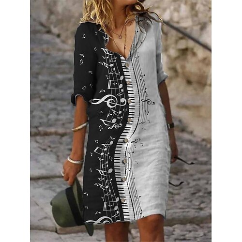 Per donna Abito chemisier Abito casual Vestito a trapezio Vestito longuette Esterno Giornaliero Da mare Poliestere Di tendenza Informale A V Stampa Mezza manica Estate Primavera Autunno 2023 Standard
Per donna Abito chemisier Abito casual Vestito a trapezio Vestito longuette Esterno Giornaliero Da mare Poliestere Di tendenza Informale A V Stampa Mezza manica Estate Primavera Autunno 2023 Standard