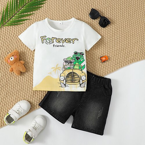 2 pezzi Bambino (1-4 anni) Da ragazzo T-shirt e pantaloncini Vestito Animali Manica corta Tasche Impostare Scuola Adorabile Giornaliero Estate 3-7 anni Bianco
2 pezzi Bambino (1-4 anni) Da ragazzo T-shirt e pantaloncini Vestito Animali Manica corta Tasche Impostare Scuola Adorabile Giornaliero Estate 3-7 anni Bianco