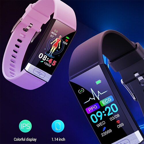TK31 Smartklokke 1.14 tommers Smart armbånd Smartwatch blåtann EKG PPG Temperaturovervåking Skritteller Kompatibel med Android iOS Dame Herre Lang ventetid Håndfri bruk Vanntett IP68 22mm Urkasse
TK31 Smartklokke 1.14 tommers Smart armbånd Smartwatch blåtann EKG PPG Temperaturovervåking Skritteller Kompatibel med Android iOS Dame Herre Lang ventetid Håndfri bruk Vanntett IP68 22mm Urkasse