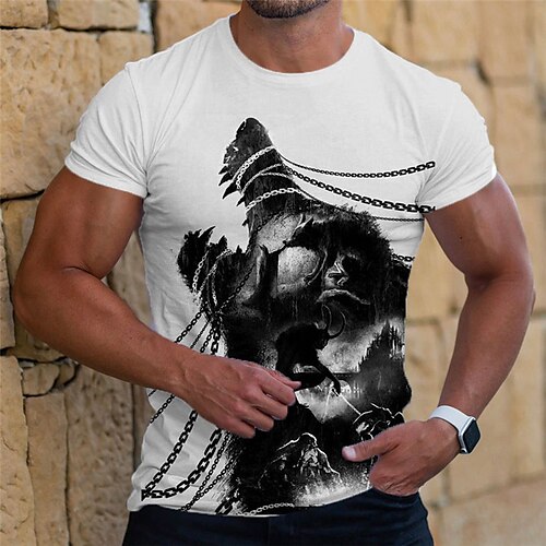 Per uomo maglietta Pop art Animali Lupo Girocollo Abbigliamento Stampa 3D Esterno Giornaliero Manica corta Stampa Di tendenza Originale Vintage
Per uomo maglietta Pop art Animali Lupo Girocollo Abbigliamento Stampa 3D Esterno Giornaliero Manica corta Stampa Di tendenza Originale Vintage