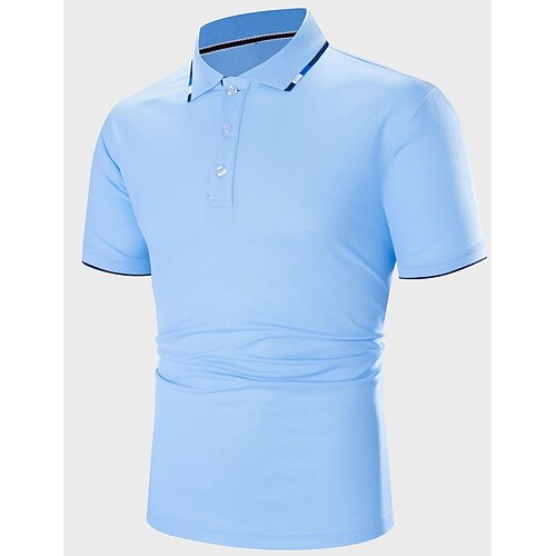 Per uomo Polo Sportivo POLO Informale Per eventi Bavero Manica corta Di tendenza Essenziale Liscio Pulsante Estate Standard Azzurro cielo Polo Sportivo
Per uomo Polo Sportivo POLO Informale Per eventi Bavero Manica corta Di tendenza Essenziale Liscio Pulsante Estate Standard Azzurro cielo Polo Sportivo