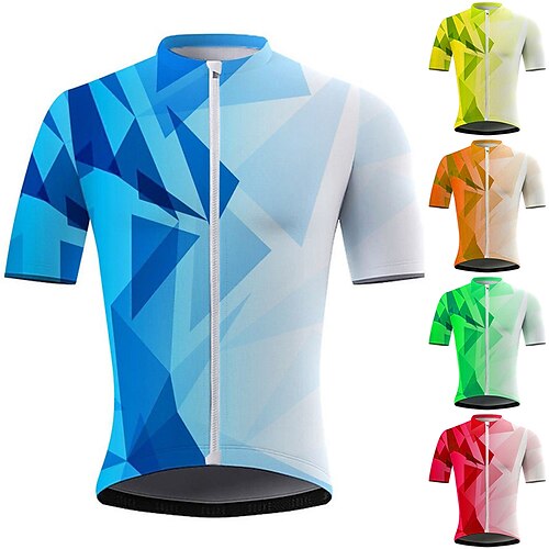 21Grams Herre Sykkeltrøyer Kortermet Sykkel Topper med 3 baklommer Fjellsykling Veisykling Pustende Fukttransport Hurtigtørkende Refleksbånd Gul Rød Blå Geometrisk Polyester sport Klær
21Grams Herre Sykkeltrøyer Kortermet Sykkel Topper med 3 baklommer Fjellsykling Veisykling Pustende Fukttransport Hurtigtørkende Refleksbånd Gul Rød Blå Geometrisk Polyester sport Klær