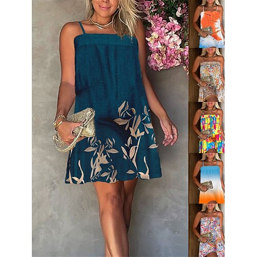 Per donna Vestito casual Abito estivo Abito sottoveste Floreale Ambra Stampa Con bretelline Mini abito Di tendenza Streetwear Esterno Giornaliero Senza maniche Taglia piccola Rosso Blu marino Blu
Per donna Vestito casual Abito estivo Abito sottoveste Floreale Ambra Stampa Con bretelline Mini abito Di tendenza Streetwear Esterno Giornaliero Senza maniche Taglia piccola Rosso Blu marino Blu