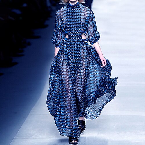 Linea-A Abiti da festa Abito volante Vestito Per eventi Alla caviglia Manica lunga Collo alto Chiffon con Stampa 2023
Linea-A Abiti da festa Abito volante Vestito Per eventi Alla caviglia Manica lunga Collo alto Chiffon con Stampa 2023