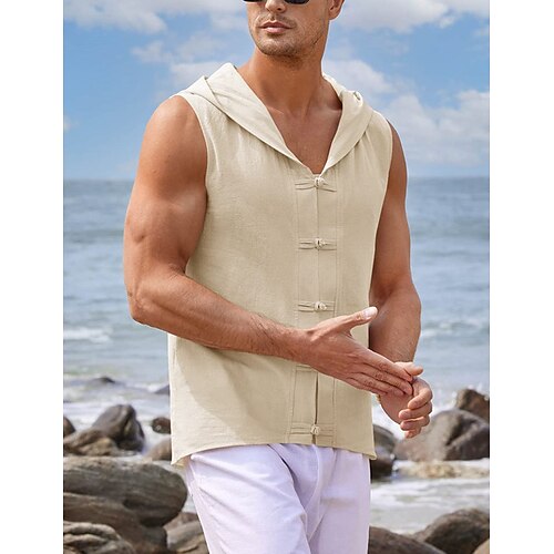 Homme Chemise Chemise Lin Chemise boutonnée Chemisette Chemise d'été Chemise de plage Noir Blanche Bleu Sans Manches Plein Capuche Eté Casual du quotidien Vêtement Tenue
Homme Chemise Chemise Lin Chemise boutonnée Chemisette Chemise d'été Chemise de plage Noir Blanche Bleu Sans Manches Plein Capuche Eté Casual du quotidien Vêtement Tenue