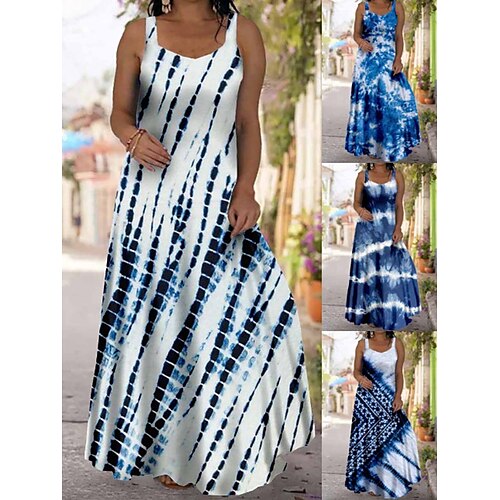 Per donna Plus Size Abito casual Abito con bretelline Colorato a macchie Abito lungo Abito lungo Senza maniche Stampa Con bretelline Di tendenza Esterno Bianco Blu marino Estate Primavera L XL XXL
Per donna Plus Size Abito casual Abito con bretelline Colorato a macchie Abito lungo Abito lungo Senza maniche Stampa Con bretelline Di tendenza Esterno Bianco Blu marino Estate Primavera L XL XXL