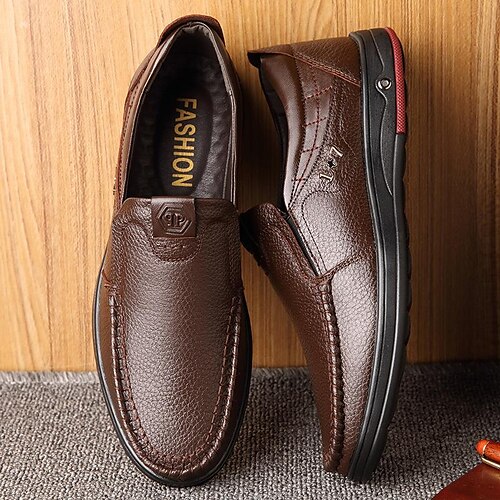Hombre Zapatos de taco bajo y Slip-On Mocasines de cuero Negocios Casual Exterior Diario Zapatos de Paseo Cuero Transpirable Felpa negra Felpa marrón Sección hueca marrón Verano Primavera
Hombre Zapatos de taco bajo y Slip-On Mocasines de cuero Negocios Casual Exterior Diario Zapatos de Paseo Cuero Transpirable Felpa negra Felpa marrón Sección hueca marrón Verano Primavera