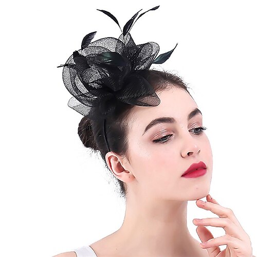 fascinators polyester Kentucky Derby Hesterace Dame Britisk Med Fjer Medaljon Hovedbeklædning
fascinators polyester Kentucky Derby Hesterace Dame Britisk Med Fjer Medaljon Hovedbeklædning
