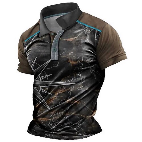Per uomo Polo con bottoni POLO Camicia da golf Golf Stampe astratte Vintage ▾ Geometria Collo ripiegabile azzurro cielo Blu Marrone Verde Esterno Strada Maniche corte Stampa Abbigliamento Sportivo Di
Per uomo Polo con bottoni POLO Camicia da golf Golf Stampe astratte Vintage ▾ Geometria Collo ripiegabile azzurro cielo Blu Marrone Verde Esterno Strada Maniche corte Stampa Abbigliamento Sportivo Di