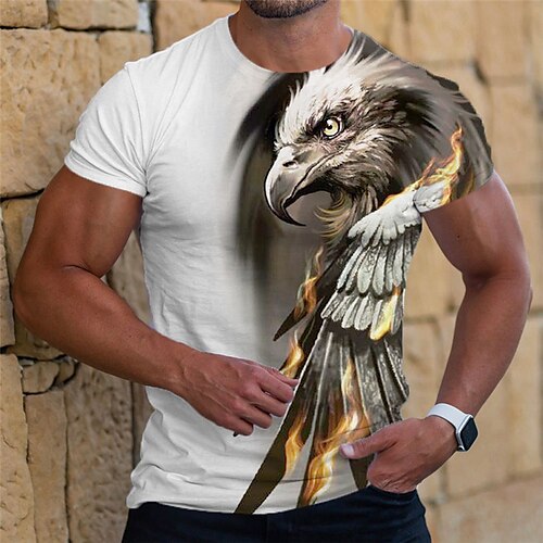 Hombre Camiseta Graphic Animal Águila Cuello Barco Ropa Impresión 3D Exterior Diario Manga Corta Estampado Moda Design Vintage
Hombre Camiseta Graphic Animal Águila Cuello Barco Ropa Impresión 3D Exterior Diario Manga Corta Estampado Moda Design Vintage
