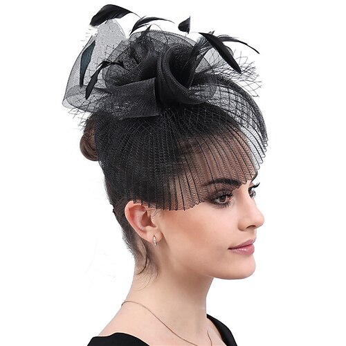 fascinators polyester Bryllup Kentucky Derby Brude Britisk Med Fjær Hodeplagg Hodeplagg
fascinators polyester Bryllup Kentucky Derby Brude Britisk Med Fjær Hodeplagg Hodeplagg
