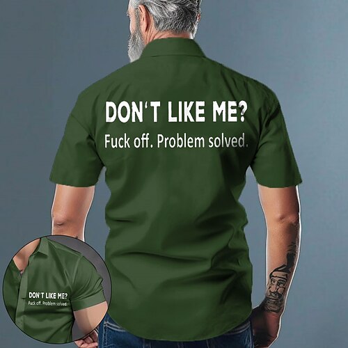 Hombre Camisa Letra Estampados Cuello Vuelto Negro Vino Azul Marino Verde Trébol Gris Exterior Calle Mangas cortas Estampado Ropa Moda Ropa de calle Design Casual
Hombre Camisa Letra Estampados Cuello Vuelto Negro Vino Azul Marino Verde Trébol Gris Exterior Calle Mangas cortas Estampado Ropa Moda Ropa de calle Design Casual