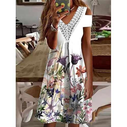 Dame Afslappet påklædning Blonde kjole Sommerkjole Blomstret Blonder Patchwork V-hals Midikjole Aktiv Mode udendørs Daglig Kortærmet Løstsiddende Hvid Lyserød Blå Sommer Forår S M L XL XXL
Dame Afslappet påklædning Blonde kjole Sommerkjole Blomstret Blonder Patchwork V-hals Midikjole Aktiv Mode udendørs Daglig Kortærmet Løstsiddende Hvid Lyserød Blå Sommer Forår S M L XL XXL