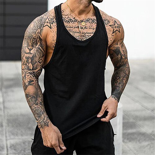 Herre Tanktop Vest Top Underskorte Ærmeløs skjorte Bogstaver Poker Rund hals Sport & Udendørs atletiktøj Uden ærmer Trykt mønster Tøj Mode Gade Muskel
Herre Tanktop Vest Top Underskorte Ærmeløs skjorte Bogstaver Poker Rund hals Sport & Udendørs atletiktøj Uden ærmer Trykt mønster Tøj Mode Gade Muskel