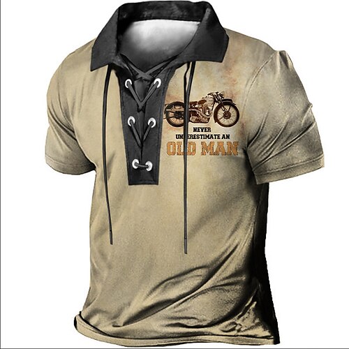 Per uomo POLO Camicia da golf Golf Alfabetico Stampe astratte Vintage ▾ Moto Collo ripiegabile Blu Verde Cachi Grigio Esterno Strada Manica corta A cordoncino Stampa Abbigliamento Sportivo Di
Per uomo POLO Camicia da golf Golf Alfabetico Stampe astratte Vintage ▾ Moto Collo ripiegabile Blu Verde Cachi Grigio Esterno Strada Manica corta A cordoncino Stampa Abbigliamento Sportivo Di