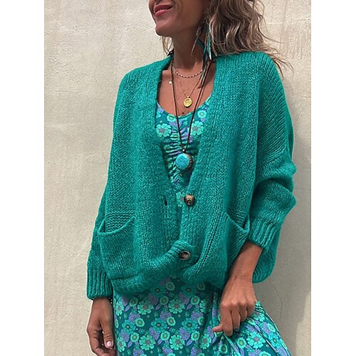Damen Strickjacke Strickwaren Gerippt Stricken Taste Feste Farbe V Ausschnitt Stilvoll Brautkleider schlicht Outdoor Täglich Frühling Herbst Gelb Grün S
Damen Strickjacke Strickwaren Gerippt Stricken Taste Feste Farbe V Ausschnitt Stilvoll Brautkleider schlicht Outdoor Täglich Frühling Herbst Gelb Grün S