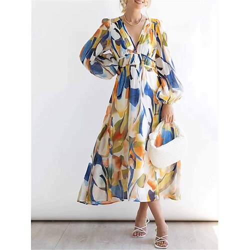 Dame Lang kjole Maxikjole Uformell kjole Kjole med A-linje Sommerkjole Blomstret Mote Moderne utendørs Daglig Ferie Trykt mønster Langermet V-hals Kjole Løstsittende Gul Sommer Vår S M L XL XXL
Dame Lang kjole Maxikjole Uformell kjole Kjole med A-linje Sommerkjole Blomstret Mote Moderne utendørs Daglig Ferie Trykt mønster Langermet V-hals Kjole Løstsittende Gul Sommer Vår S M L XL XXL