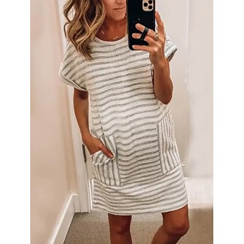 Per donna Abito di maternità Abito casual Abito a T shirt Vestito a trapezio Banda Vestito longuette Manica corta Tasche Stampa Girocollo Essenziale Esterno Grigio Estate Primavera S M L XL
Per donna Abito di maternità Abito casual Abito a T shirt Vestito a trapezio Banda Vestito longuette Manica corta Tasche Stampa Girocollo Essenziale Esterno Grigio Estate Primavera S M L XL