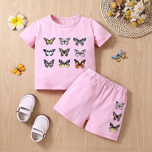 2 pezzi Bambino (1-4 anni) Da ragazza Cartoni animati Completo Impostato Manica corta Giornaliero Informale 3-7 anni Estate Rosa
2 pezzi Bambino (1-4 anni) Da ragazza Cartoni animati Completo Impostato Manica corta Giornaliero Informale 3-7 anni Estate Rosa