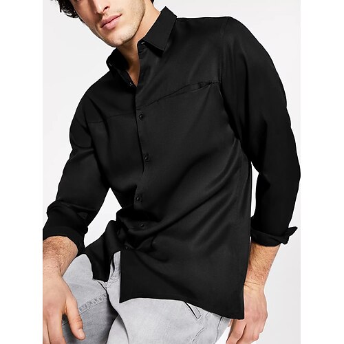 Per uomo Camicia Camicia con bottoni Camicia estiva Maglietta informale Nero Manica lunga Liscio Bavero Giornaliero Da mare Tasca frontale Abbigliamento Di tendenza Informale Comodo
Per uomo Camicia Camicia con bottoni Camicia estiva Maglietta informale Nero Manica lunga Liscio Bavero Giornaliero Da mare Tasca frontale Abbigliamento Di tendenza Informale Comodo