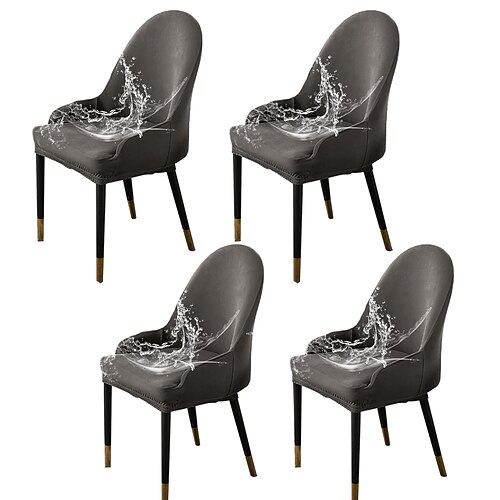 4 Pcs Water Repellent Dining Chair Cover Farmhouse Stretch Chair Seat Slipcover Spandex Washable Cover Kitchen Protector for Dining Room Wedding Ceremony Durable
4 Pcs Water Repellent Dining Chair Cover Farmhouse Stretch Chair Seat Slipcover Spandex Washable Cover Kitchen Protector for Dining Room Wedding Ceremony Durable