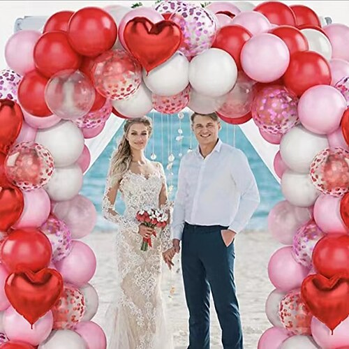 Cadeia de balão de filme de alumínio de amor vermelho 86 peças conjunto de balão de decoração de casamento proposta de balão de decoração de festa
Cadeia de balão de filme de alumínio de amor vermelho 86 peças conjunto de balão de decoração de casamento proposta de balão de decoração de festa