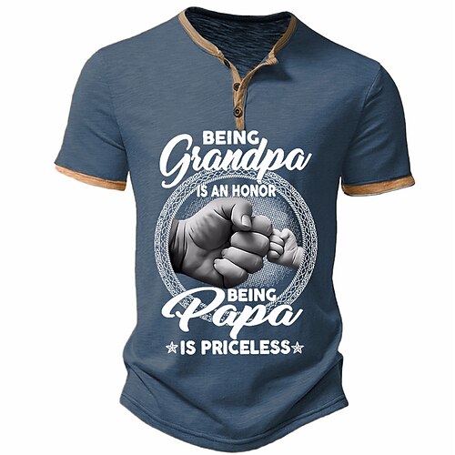 Herren Henley Shirt Graphic Hände Henley Bekleidung 3D-Druck Outdoor Täglich Kurzarm Button-Down Bedruckt Modisch Designer Papa-T-Shirt
Herren Henley Shirt Graphic Hände Henley Bekleidung 3D-Druck Outdoor Täglich Kurzarm Button-Down Bedruckt Modisch Designer Papa-T-Shirt