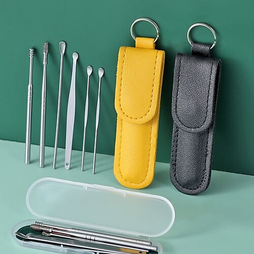 6Pcs/pack Ear Wax Pickers Earpick Wax Remover Stainless Steel Piercing Kit Earwax Curette Spoon Care Ear Clean Toolear Cleaner
6Pcs/pack Ear Wax Pickers Earpick Wax Remover Stainless Steel Piercing Kit Earwax Curette Spoon Care Ear Clean Toolear Cleaner