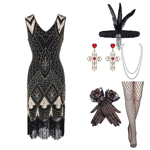 O Grande Gatsby Loucos anos 20 Anos 20 Inspirado no vintage O Grande Gatsby Roupa Festa a Fantasia Vestido de formatura Mulheres Paetês Franjas Ocasiões Especiais Vintage Cosplay Festa Festas Noite
O Grande Gatsby Loucos anos 20 Anos 20 Inspirado no vintage O Grande Gatsby Roupa Festa a Fantasia Vestido de formatura Mulheres Paetês Franjas Ocasiões Especiais Vintage Cosplay Festa Festas Noite