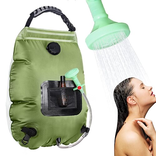 Sac de douche portable solaire, sac de douche de camping à chauffage solaire de 5 gal/20 l avec pommeau de douche commutable marche-arrêt amovible, douche de camping compacte pour le camping, la randonnée, les voyages, la natation à la plage
Sac de douche portable solaire, sac de douche de camping à chauffage solaire de 5 gal/20 l avec pommeau de douche commutable marche-arrêt amovible, douche de camping compacte pour le camping, la randonnée, les voyages, la natation à la plage
