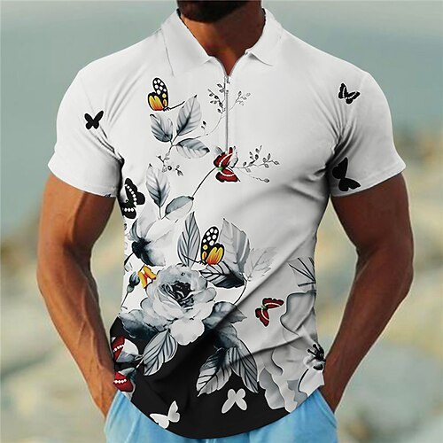 Homme Polo zippé Polo à revers POLO Tee Shirt Golf Floral Papillon Imprimés Photos Col rabattu Bleu Gris Extérieur Plein Air Manches courtes Zippé Imprimer Vêtement Tenue Mode Design Décontractées
Homme Polo zippé Polo à revers POLO Tee Shirt Golf Floral Papillon Imprimés Photos Col rabattu Bleu Gris Extérieur Plein Air Manches courtes Zippé Imprimer Vêtement Tenue Mode Design Décontractées