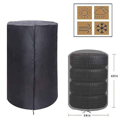 Tire Storage Cover, Universal Spare Tire Cover, Fits up to Diameter 28/32 Tires, Waterproof Dust-proof Large Seasonal Tire Covers
Tire Storage Cover, Universal Spare Tire Cover, Fits up to Diameter 28/32 Tires, Waterproof Dust-proof Large Seasonal Tire Covers