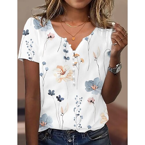 Damen T Shirt Bluse Schwarz Weiß Blumen Taste Bedruckt Ärmellos Casual Festtage Basic V Ausschnitt Standard Blume S
Damen T Shirt Bluse Schwarz Weiß Blumen Taste Bedruckt Ärmellos Casual Festtage Basic V Ausschnitt Standard Blume S