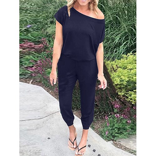 Combinaison Femme Couleur unie accueil froid basique Plein Air du quotidien Standard Manche Courte Noir S Eté
Combinaison Femme Couleur unie accueil froid basique Plein Air du quotidien Standard Manche Courte Noir S Eté