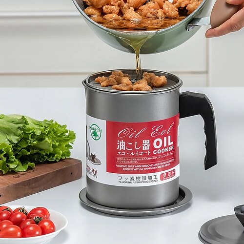Stainless Steel Oil Filter Pot Lard Strainer Tank Container Jug Large Capacity Storage Household Can Kitchen Cooking Tools
Stainless Steel Oil Filter Pot Lard Strainer Tank Container Jug Large Capacity Storage Household Can Kitchen Cooking Tools