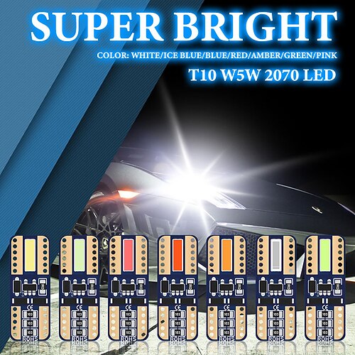 10PCs T10 W5W LED Car Clearance Lights 168 194 White Reading Bulbs Blue Red Green Auto Dome Light Trunk Lamp
10PCs T10 W5W LED Car Clearance Lights 168 194 White Reading Bulbs Blue Red Green Auto Dome Light Trunk Lamp