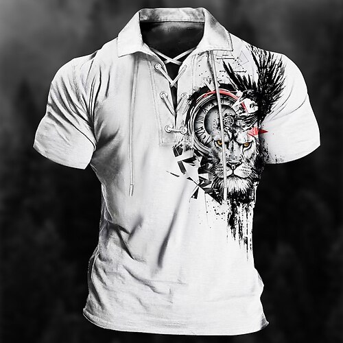 Hombre POLO Camiseta de golf Estampados Tótem Cuello Vuelto Negro Blanco Exterior Calle Manga Corta Correa Estampado Ropa Deportes Moda Ropa de calle Design
Hombre POLO Camiseta de golf Estampados Tótem Cuello Vuelto Negro Blanco Exterior Calle Manga Corta Correa Estampado Ropa Deportes Moda Ropa de calle Design