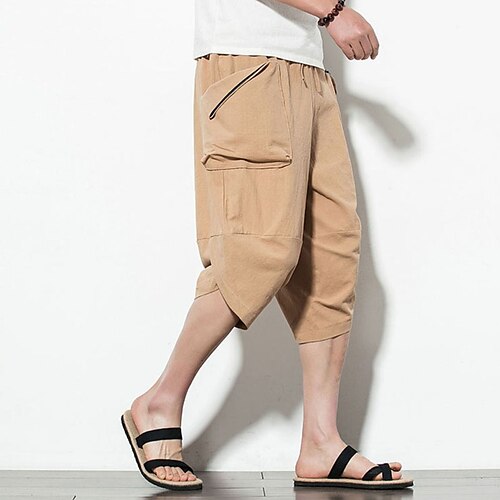 Homens Calção Shorts de linho Shorts de verão Calça Cenoura Calças Capri Bolsos Com Cordão Cintura elástica Tecido Conforto Respirável Comprimento da panturrilha Casual Diário Feriado Misto de
Homens Calção Shorts de linho Shorts de verão Calça Cenoura Calças Capri Bolsos Com Cordão Cintura elástica Tecido Conforto Respirável Comprimento da panturrilha Casual Diário Feriado Misto de