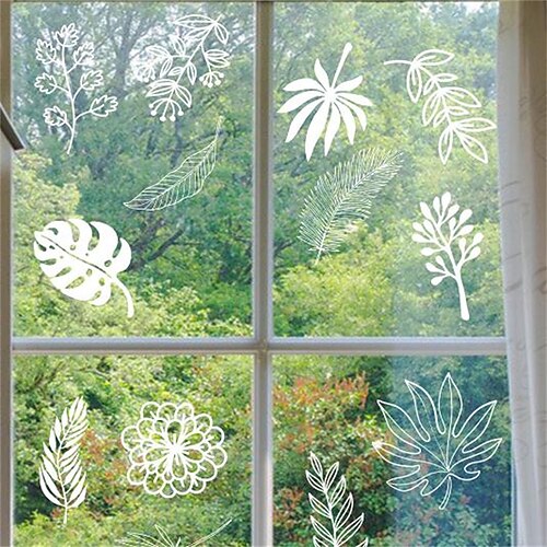 New White Leaf Flower Electrostatic Stickers With Double-Sided Stickers For Living Room Window Decoration Wall Stickers
New White Leaf Flower Electrostatic Stickers With Double-Sided Stickers For Living Room Window Decoration Wall Stickers