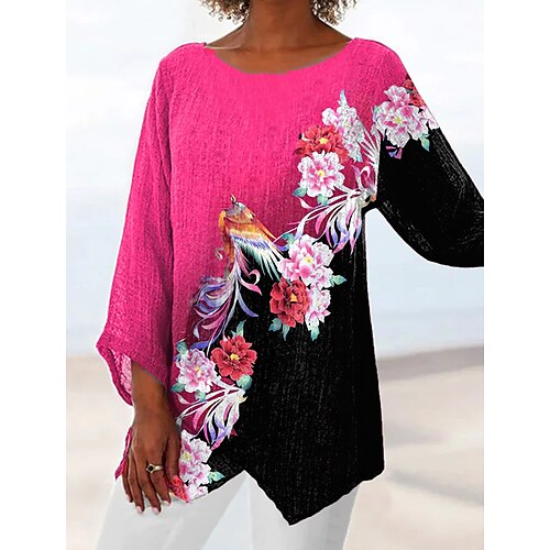 Damen Hemd Bluse Weiß Rosa Orange Graphic Blumen Asymmetrisch Bedruckt Langarm Casual Festtage Basic Rundhalsausschnitt Lang Blume S
Damen Hemd Bluse Weiß Rosa Orange Graphic Blumen Asymmetrisch Bedruckt Langarm Casual Festtage Basic Rundhalsausschnitt Lang Blume S