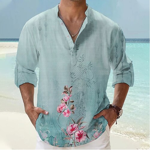 Homens Camisa Social camisa de linho Floral Estampas Abstratas Folhas Colarinho Chinês Preto Branco Azul Verde Cinzento Ao ar livre Rua Manga Longa Imprimir Roupa Linho Moda Roupa de rua Designer
Homens Camisa Social camisa de linho Floral Estampas Abstratas Folhas Colarinho Chinês Preto Branco Azul Verde Cinzento Ao ar livre Rua Manga Longa Imprimir Roupa Linho Moda Roupa de rua Designer