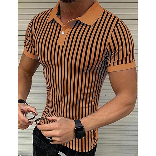 Hombre POLO Camiseta de golf Casual Festivos Diseño Manga Corta Moda Básico Rayas Clásico Verano Ajuste regular Fuego rojo Marrón POLO
Hombre POLO Camiseta de golf Casual Festivos Diseño Manga Corta Moda Básico Rayas Clásico Verano Ajuste regular Fuego rojo Marrón POLO