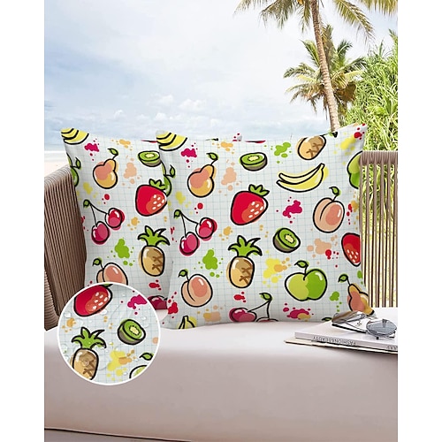 Fronha à prova d'água ao ar livre frutas coloridas para pátio jardim sofá sofá sala de estar 1 peça
Fronha à prova d'água ao ar livre frutas coloridas para pátio jardim sofá sofá sala de estar 1 peça