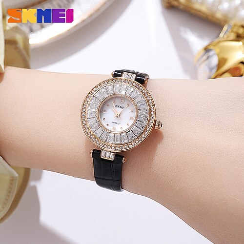 skmei frauen quarzuhr luxus mode kleid armband kristall zifferblatt analog armbanduhr top marke damenuhr lederband uhr
skmei frauen quarzuhr luxus mode kleid armband kristall zifferblatt analog armbanduhr top marke damenuhr lederband uhr