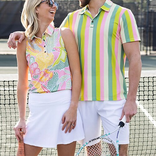 Herren Damen poloshirt Passendes Polo Golfhemd Atmungsaktiv Schnelltrocknend Weich Shirt Regular Fit Blumen Streifen Sommer Frühling Fitnesstraining Golfspiel Badminton
Herren Damen poloshirt Passendes Polo Golfhemd Atmungsaktiv Schnelltrocknend Weich Shirt Regular Fit Blumen Streifen Sommer Frühling Fitnesstraining Golfspiel Badminton