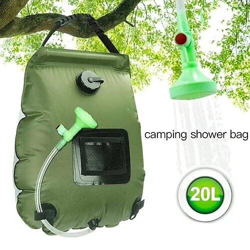 Tragbare Solar-Duschtasche, 5 gal/20 l Solarheizung Camping-Duschtasche mit abnehmbarem Schlauch, ein-ausschaltbarer Duschkopf, kompakte Campingdusche für Camping, Wandern, Reisen, Strandschwimmen
Tragbare Solar-Duschtasche, 5 gal/20 l Solarheizung Camping-Duschtasche mit abnehmbarem Schlauch, ein-ausschaltbarer Duschkopf, kompakte Campingdusche für Camping, Wandern, Reisen, Strandschwimmen