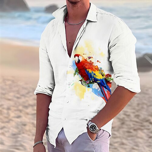 Herren Hemd leinenhemd Grafik-Drucke Papagei Umlegekragen Gelb Rote Outdoor Strasse Langarm Bedruckt Bekleidung Leinen Modisch Strassenmode Designer Brautkleider schlicht
Herren Hemd leinenhemd Grafik-Drucke Papagei Umlegekragen Gelb Rote Outdoor Strasse Langarm Bedruckt Bekleidung Leinen Modisch Strassenmode Designer Brautkleider schlicht