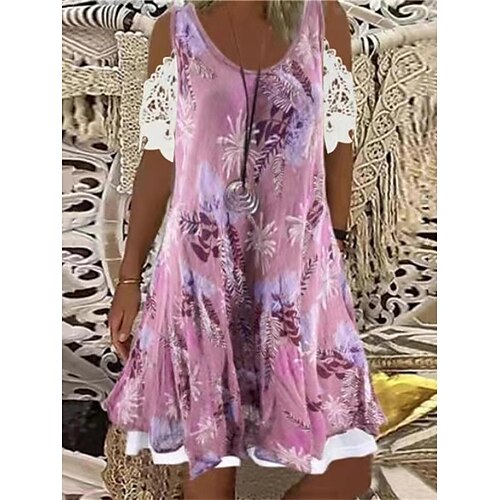 Mulheres Vestido casual Vestido de verão Vestido de decote Floral Renda Patchwork Com Alças Vestido midi Ativo Moda Diário Férias Manga Curta Normal Vermelho Azul Claro Cinzento Verão Primavera S M L
Mulheres Vestido casual Vestido de verão Vestido de decote Floral Renda Patchwork Com Alças Vestido midi Ativo Moda Diário Férias Manga Curta Normal Vermelho Azul Claro Cinzento Verão Primavera S M L