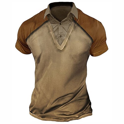 Homme T shirt Tee T-shirt Bloc de couleur Col rabattu Plein Air Vacances Manches courtes Vêtement Tenue Mode Design basique
Homme T shirt Tee T-shirt Bloc de couleur Col rabattu Plein Air Vacances Manches courtes Vêtement Tenue Mode Design basique